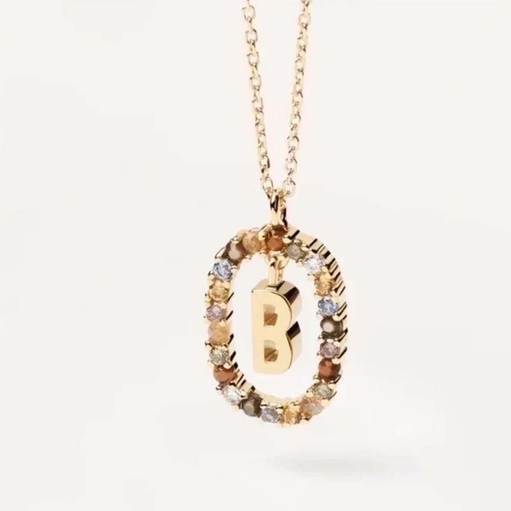 18kgp Initial Pendant Necklace